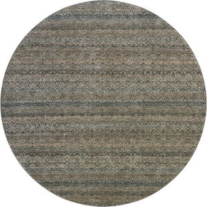 HomeRoots 8' X 10' Chocolate and Gray Striped Washable Area Rug – Durable, Stylish, UV Protected, Easy Care! 718011