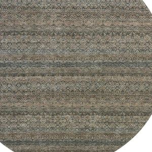HomeRoots 8' X 10' Chocolate and Gray Striped Washable Area Rug – Durable, Stylish, UV Protected, Easy Care! 718011