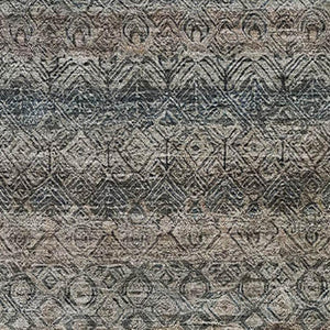 HomeRoots 9' X 12' Chocolate and Gray Striped Area Rug - Machine Washable, UV Protected, Durable Comfort! 718012