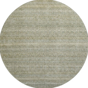 HomeRoots 8' X 10' Washable Linen & Beige Striped Area Rug with UV Protection - Durable, Stylish, Easy-Care Solution! 718023