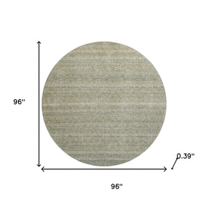 HomeRoots 8' X 10' Washable Linen & Beige Striped Area Rug with UV Protection - Durable, Stylish, Easy-Care Solution! 718023