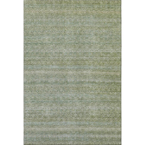 HomeRoots 5' X 8' Sage and Gray Striped Area Rug – Washable, UV-Protected, Non-Slip for High-Traffic Homes 718033