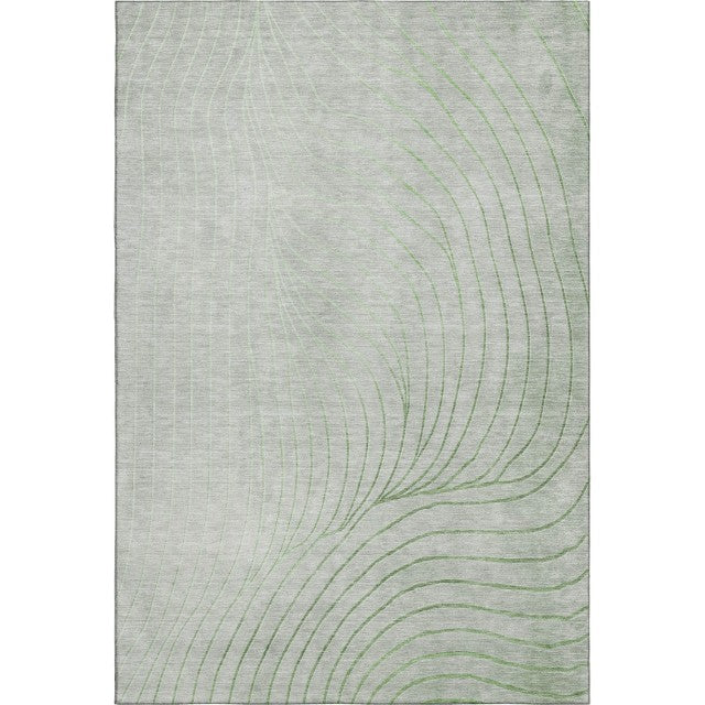 HomeRoots 10' X 14' Sage and Silver Abstract Area Rug – Washable, Stain Resistant, UV Protected for Stylish Spaces 718079