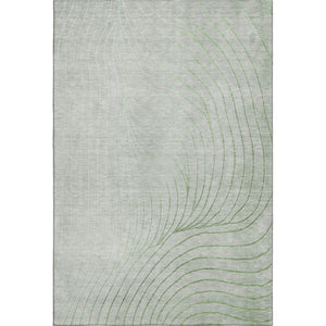 HomeRoots 10' X 14' Sage and Silver Abstract Area Rug – Washable, Stain Resistant, UV Protected for Stylish Spaces 718079