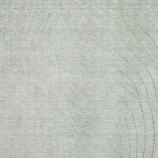 HomeRoots 10' X 14' Sage and Silver Abstract Area Rug – Washable, Stain Resistant, UV Protected for Stylish Spaces 718079