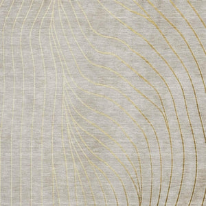 HomeRoots 5' X 8' Beige and Brown Abstract Washable Area Rug with UV Protection for Kids, Pets, and More! 718081