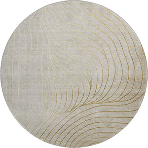 HomeRoots 8' X 10' Washable Beige & Brown Abstract Area Rug with UV Protection for Family-Friendly Homes 718083
