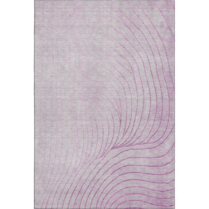 HomeRoots 5' X 8' Blush & Linen Abstract Area Rug - Washable, Stain Resistant, UV Protected for Modern Homes 718087