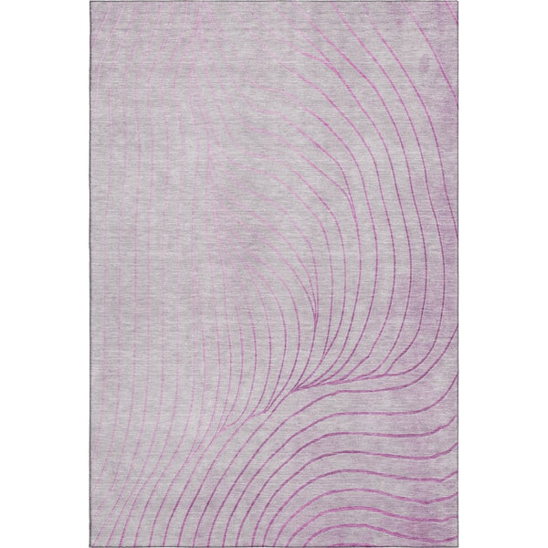 HomeRoots 5' X 8' Blush & Linen Abstract Area Rug - Washable, Stain Resistant, UV Protected for Modern Homes 718087
