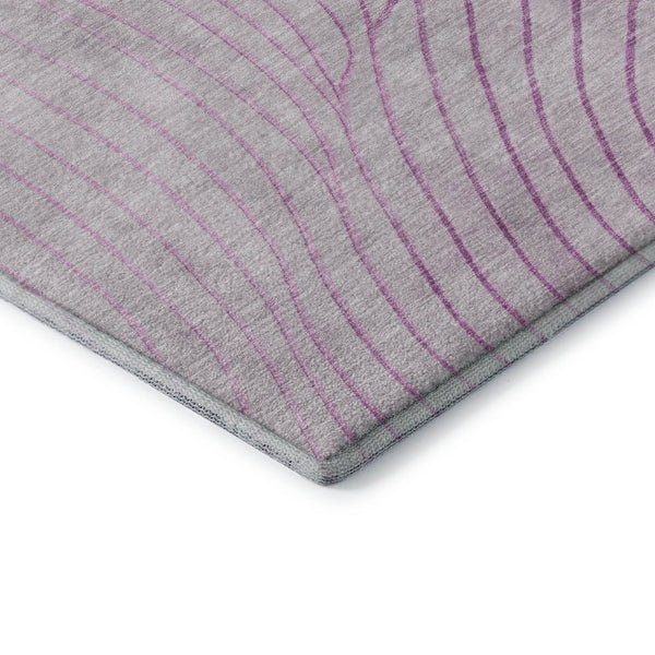HomeRoots 5' X 8' Blush & Linen Abstract Area Rug - Washable, Stain Resistant, UV Protected for Modern Homes 718087