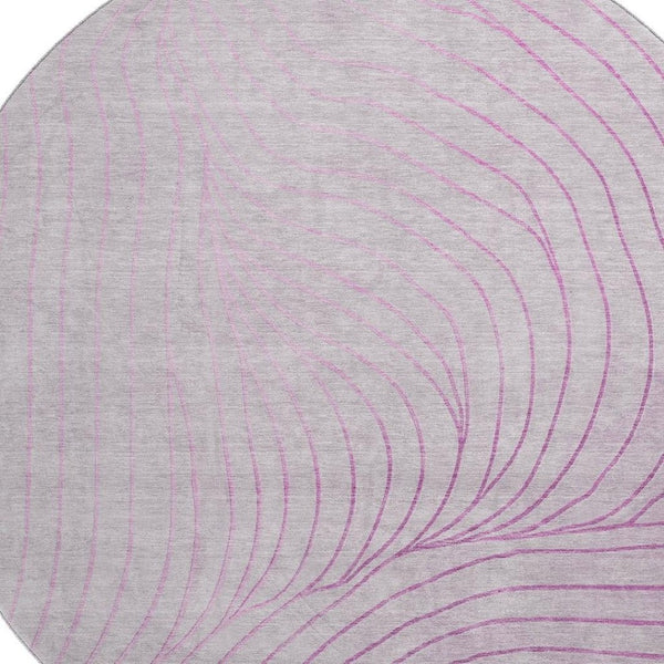 HomeRoots 8' X 10' Blush Abstract Area Rug - Washable, Stain-Resistant, UV Protected for Homes with Kids & Pets 718089