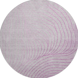 HomeRoots 8' X 10' Blush Abstract Area Rug - Washable, Stain-Resistant, UV Protected for Homes with Kids & Pets 718089