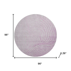 HomeRoots 8' X 10' Blush Abstract Area Rug - Washable, Stain-Resistant, UV Protected for Homes with Kids & Pets 718089