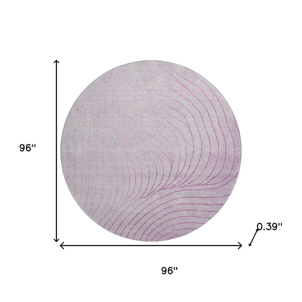 HomeRoots 8' X 10' Blush Abstract Area Rug - Washable, Stain-Resistant, UV Protected for Homes with Kids & Pets 718089