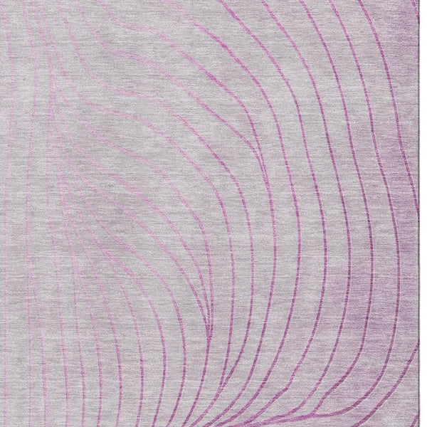 HomeRoots 9' X 12' Blush and Linen Abstract Area Rug - Stylish, Washable, UV-Protected, Pet-Friendly Design! 718090