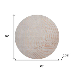 HomeRoots 8' X 10' Copper-Silver Abstract Washable Area Rug - Durable, UV-Protected & Easy Care for Modern Homes 718101