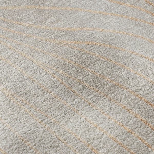 HomeRoots 10' Modern Copper and Silver Abstract Area Rug - Washable, UV-Protected, Ideal for High-Traffic Homes 718103