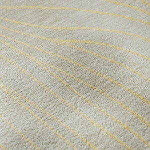 HomeRoots 10' Gold & Silver Abstract Washable Area Rug - Stylish, Durable, UV-Protected Design for Modern Homes 718109
