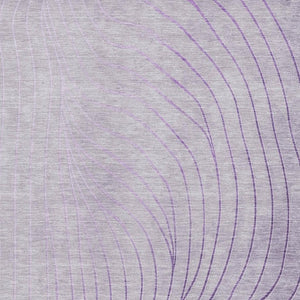 HomeRoots 5' X 8' Elegant Lavender & Silver Abstract Area Rug - Washable, Stain-Resistant, UV Protected Design 718111