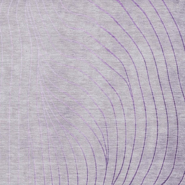 HomeRoots 5' X 8' Elegant Lavender & Silver Abstract Area Rug - Washable, Stain-Resistant, UV Protected Design 718111