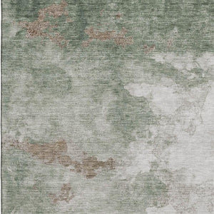 HomeRoots 9' X 12' Sage and Linen Abstract Area Rug - Stylish, Washable, UV-Protected for Busy Homes & Families 718138
