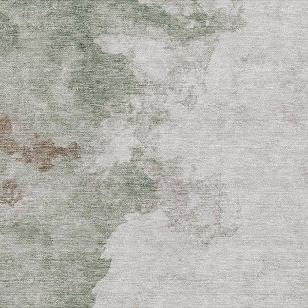 HomeRoots 10' X 14' Sage And Linen Abstract Washable Area Rug – Durable, UV-Protected, Perfect For High-Traffic Rooms! 718139