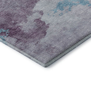 HomeRoots 9' X 12' Stylish Lavender & Teal Abstract Area Rug - Washable, UV Protected & Perfect for Families! 718150