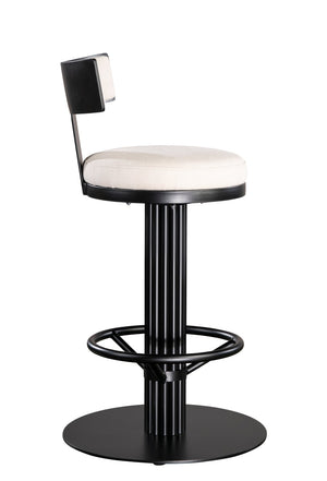 HomeRoots 27" Green Velvet Low Back Counter Chair with Gold Steel Base - Modern Glam for Kitchen & Bar 718210