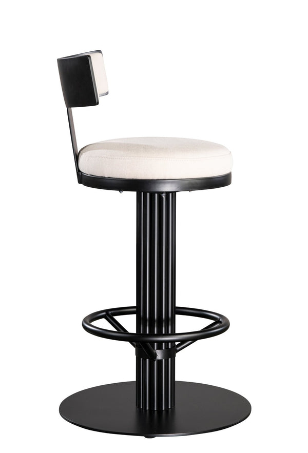 HomeRoots 27" Green Velvet Low Back Counter Chair with Gold Steel Base - Modern Glam for Kitchen & Bar 718210