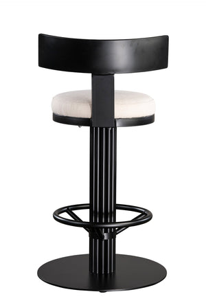 HomeRoots 27" Green Velvet Low Back Counter Chair with Gold Steel Base - Modern Glam for Kitchen & Bar 718210