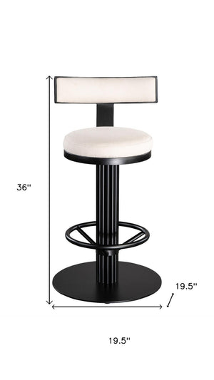 HomeRoots 27" Green Velvet Low Back Counter Chair with Gold Steel Base - Modern Glam for Kitchen & Bar 718210