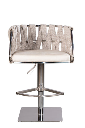 HomeRoots Black Velvet Swivel Bar Chair with Gold Steel Base – Adjustable Height & Modern Glam Design 718224