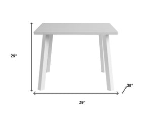 HomeRoots 79" Brown Solid Wood Outdoor Dining Table - Elegant, Durable Design for Patio Meals & Gatherings 718228