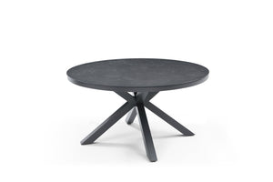 HomeRoots 79" Dark Gray Ceramic Outdoor Dining Table – Stylish, Durable, Weather-Ready for Perfect Gatherings! 718230