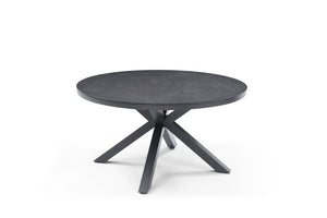HomeRoots 79" Dark Gray Ceramic Outdoor Dining Table – Stylish, Durable, Weather-Ready for Perfect Gatherings! 718230