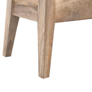 HomeRoots 35" Brown Solid Wood Storage Bench - Mid-Century Stylish Seating with Hidden Compartment & Comfort 718233