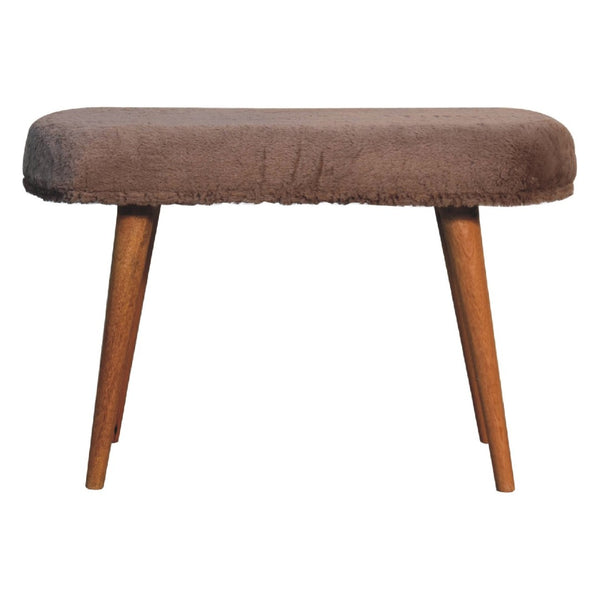 HomeRoots 32" Brown Solid Wood Storage Bench for Entryway with Comfortable Seating and Hidden Cabinet Space 718235