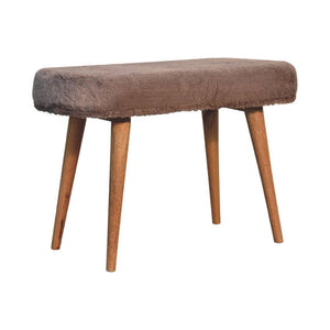 HomeRoots 32" Brown Solid Wood Storage Bench for Entryway with Comfortable Seating and Hidden Cabinet Space 718235