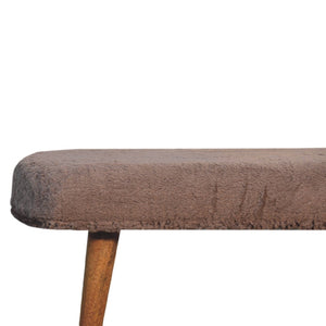 HomeRoots 32" Brown Solid Wood Storage Bench for Entryway with Comfortable Seating and Hidden Cabinet Space 718235