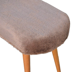 HomeRoots 32" Brown Solid Wood Storage Bench for Entryway with Comfortable Seating and Hidden Cabinet Space 718235