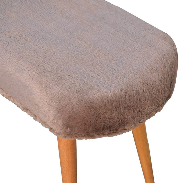 HomeRoots 32" Brown Solid Wood Storage Bench for Entryway with Comfortable Seating and Hidden Cabinet Space 718235