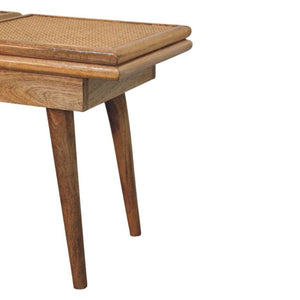 HomeRoots 49" Brown Solid Wood Storage Bench with Stylish Cabinet for Entryway and Hallway Organization 718237