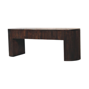 HomeRoots 43" Brown Solid Wood Storage Bench - Stylish Seating with Concealed Storage for Entryway & Hallway 718238