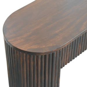HomeRoots 43" Brown Solid Wood Storage Bench - Stylish Seating with Concealed Storage for Entryway & Hallway 718238