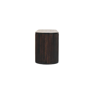 HomeRoots 43" Brown Solid Wood Storage Bench - Stylish Seating with Concealed Storage for Entryway & Hallway 718238