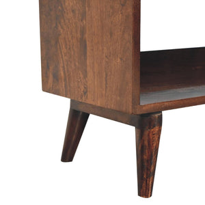 HomeRoots 40" Brown Solid Wood Storage Bench with Cabinet – Stylish Seating & Hidden Storage for Any Room 718240