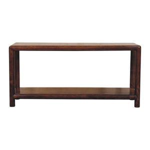 HomeRoots 35" Brown Solid Wood Storage Bench - Stylish Entryway Seating with Shoe Organization & Backrest 718250