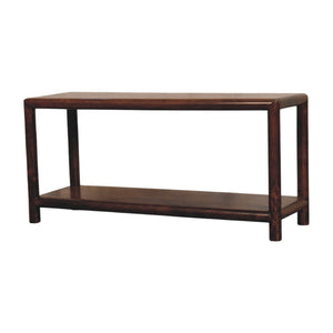 HomeRoots 35" Brown Solid Wood Storage Bench - Stylish Entryway Seating with Shoe Organization & Backrest 718250