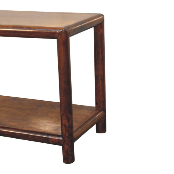 HomeRoots 35" Brown Solid Wood Storage Bench - Stylish Entryway Seating with Shoe Organization & Backrest 718250