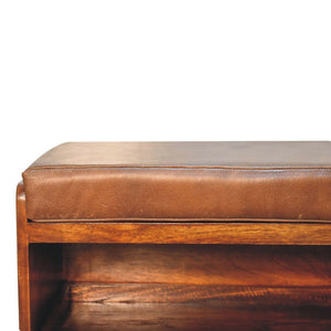 HomeRoots 35" Solid Wood Storage Bench with Comfortable Seating and Hidden Shoe Storage for Stylish Entryways 718251